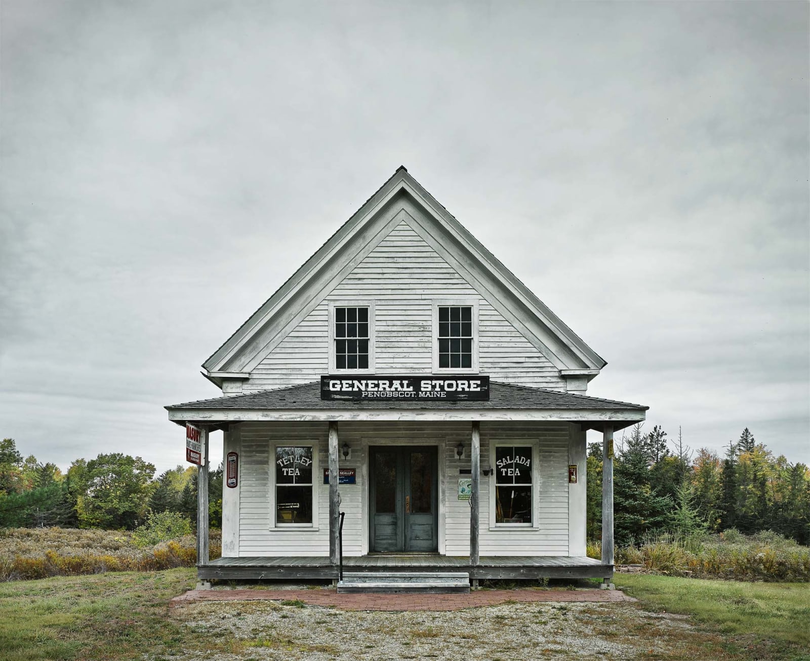 Jim Westphalen Old General Store white facade view at Gilman Contemporary
