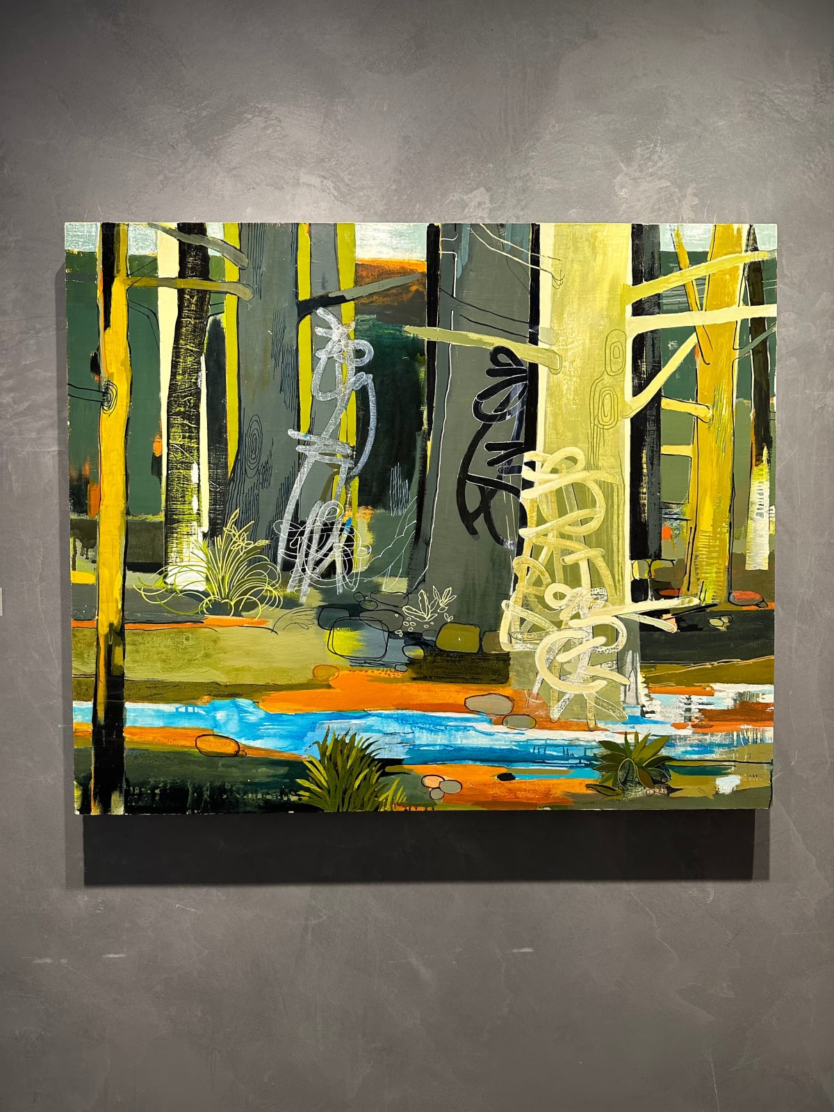 Sprites Near a Creek painting by Frances McCormack