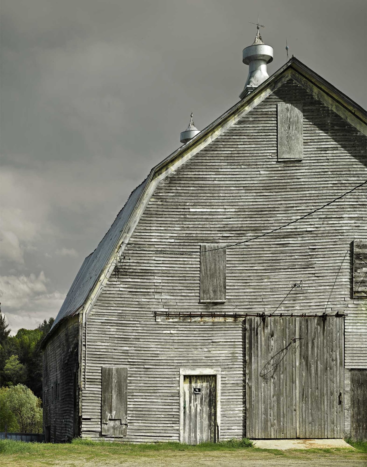 Jim Westphalen photograph of gray barn available at Gilman Contemporary
