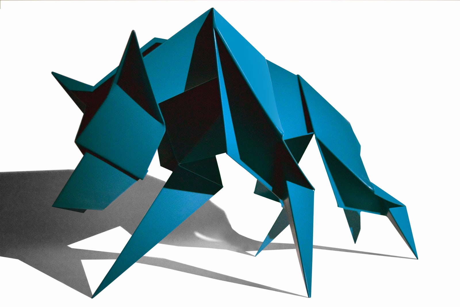 steel origami dark blue coyote by hacer