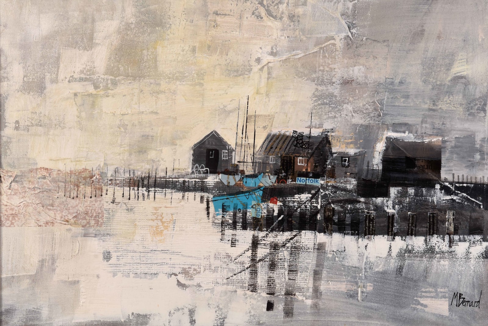 Mike Bernard, Fishermen's Huts, Brancaster Staithe, 2025
