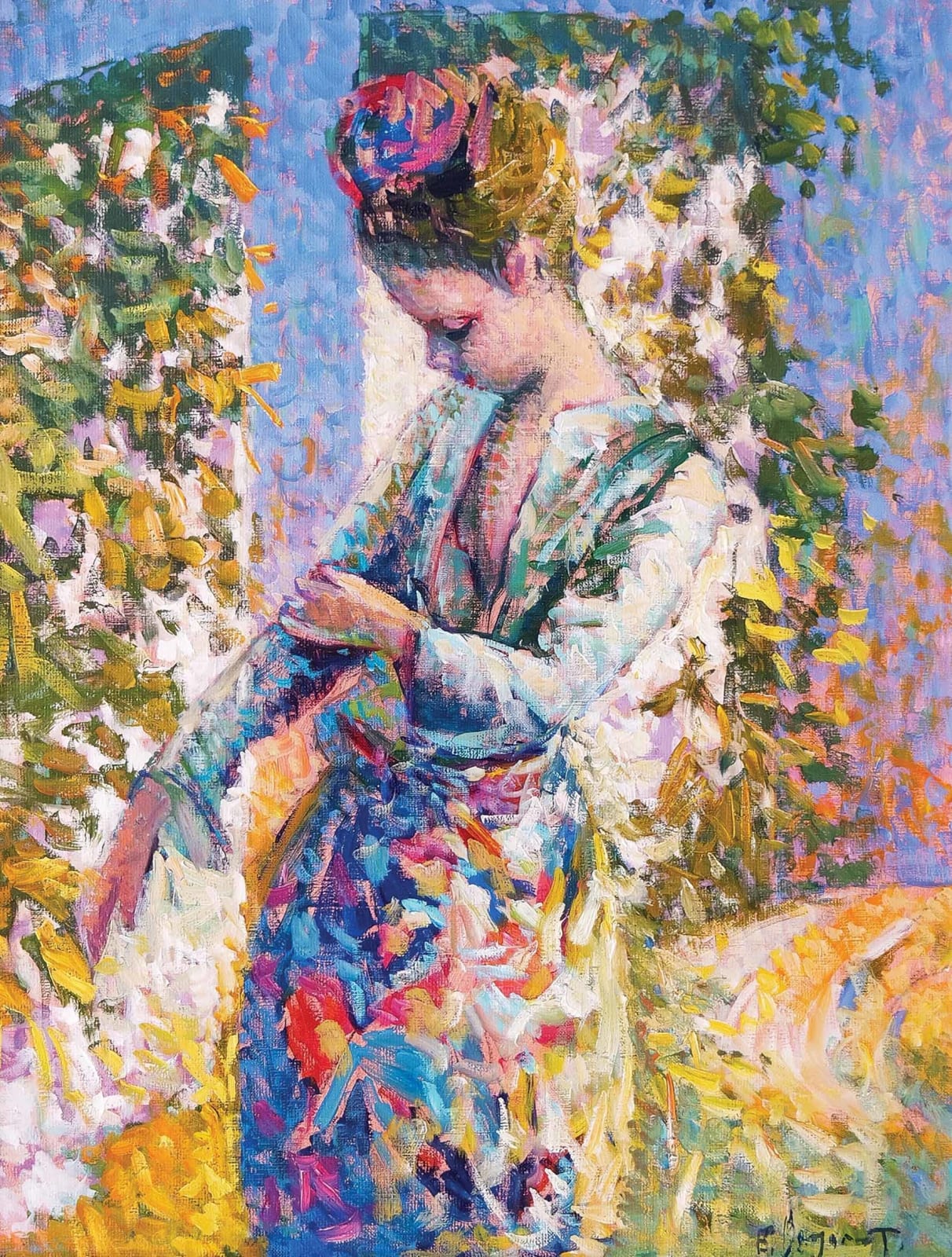 Eugène Begarat, Jeune Fille à l'Atelier