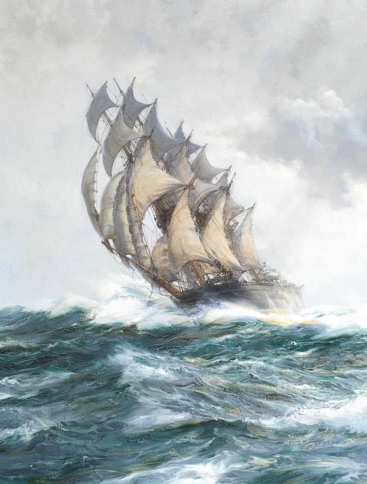 Montague Dawson, Flying Spume, The Adelaide