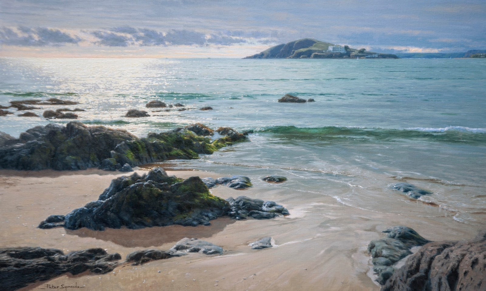 Peter Symonds, Burgh Island from Bantham, Devon