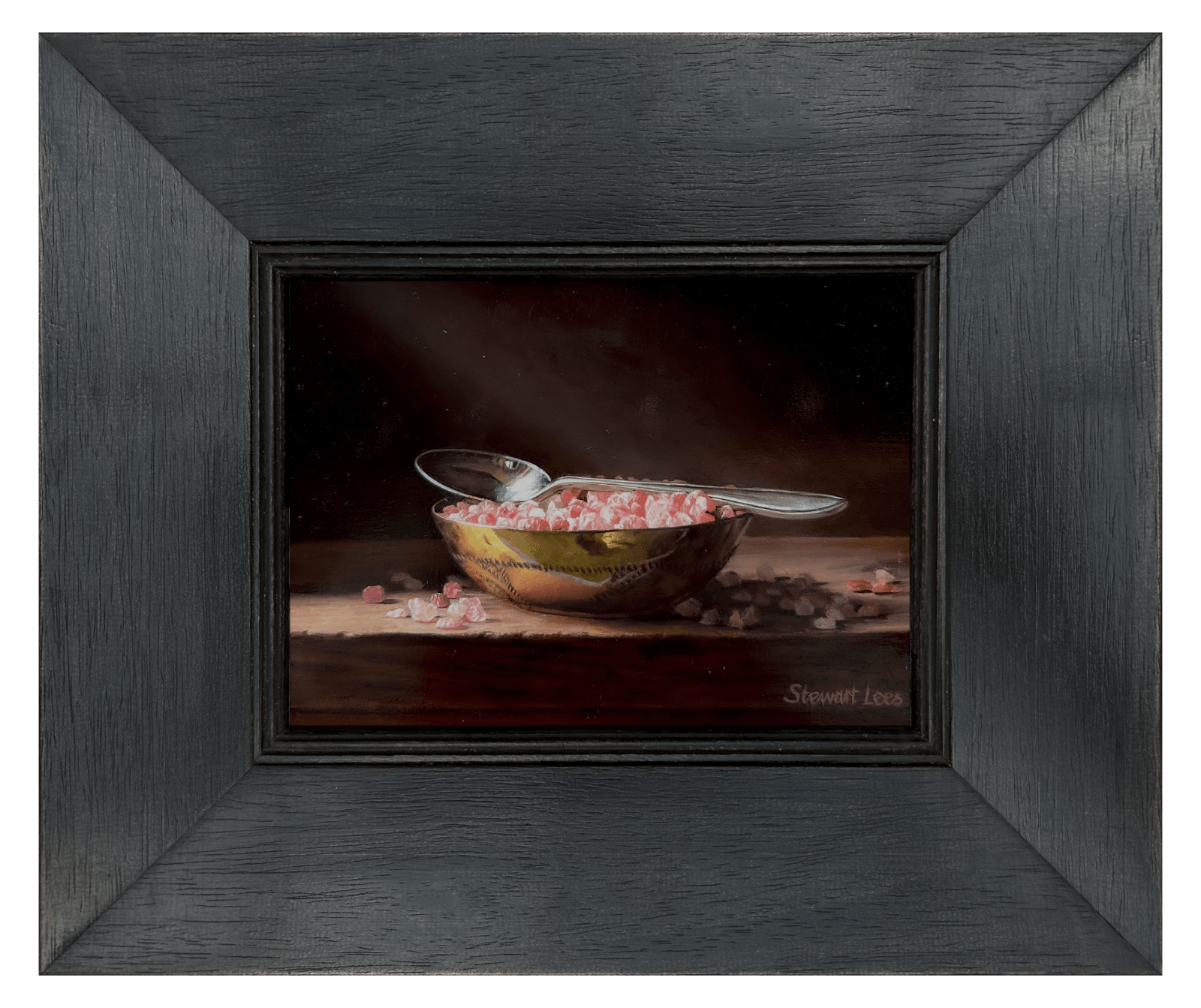 Stewart Lees, Pink Salt in a Brass Bowl