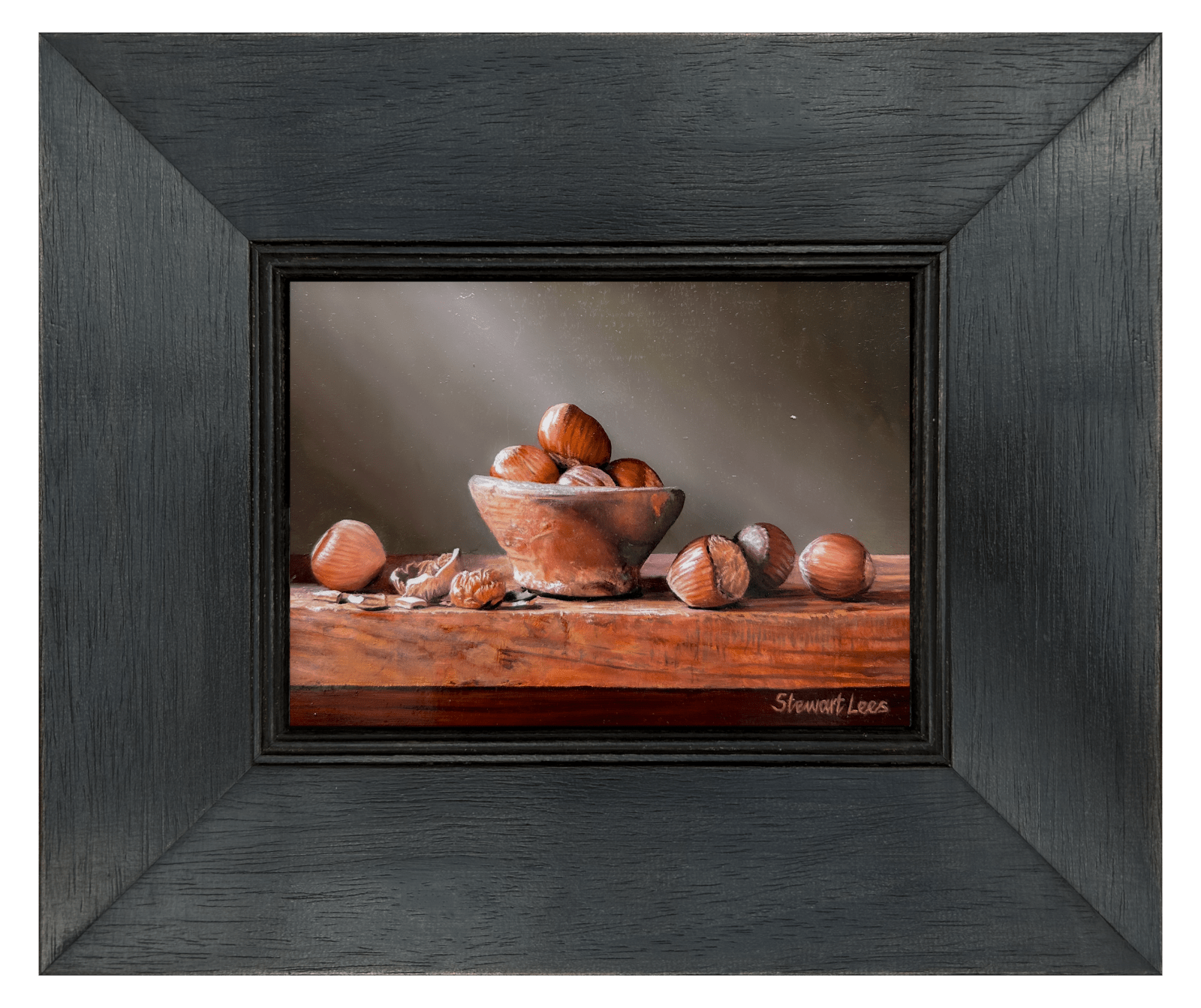 Stewart Lees, Hazelnuts in a Clay Bowl