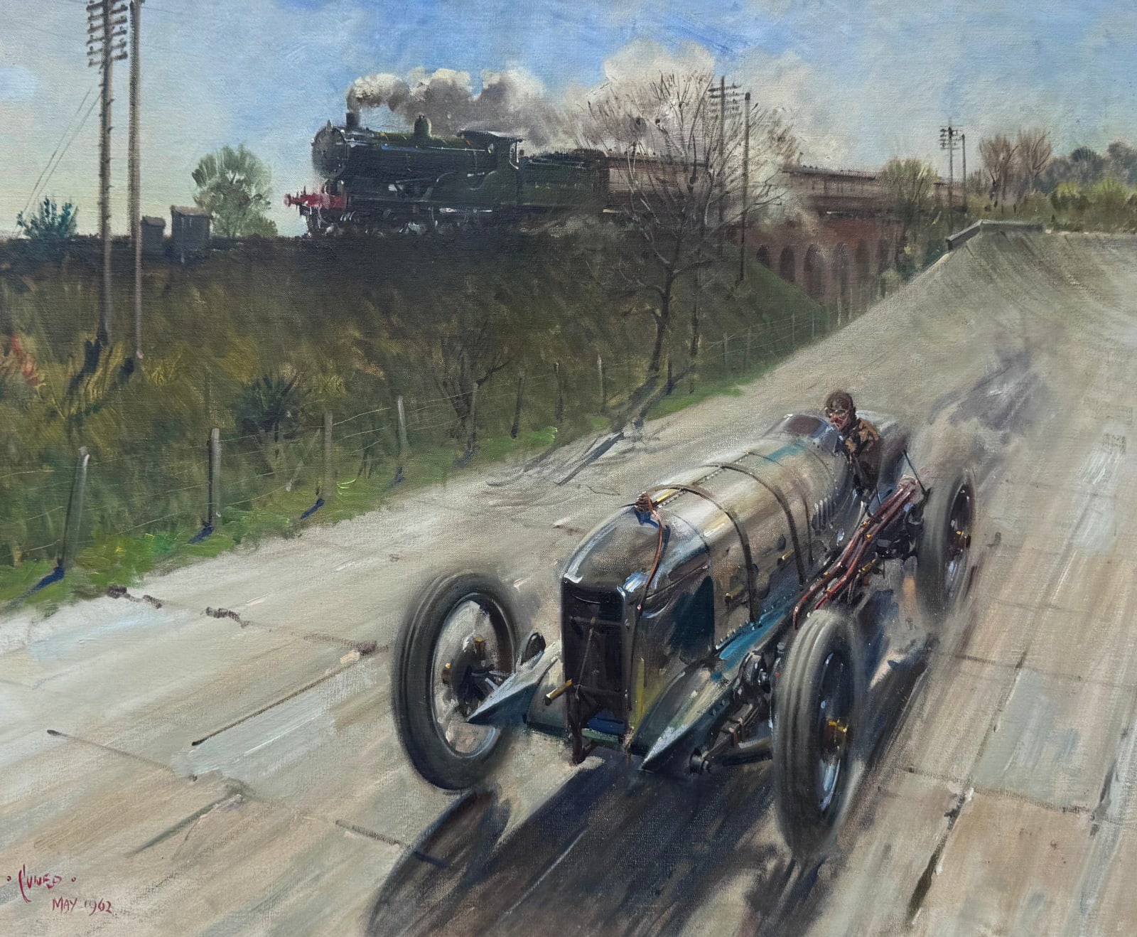 Terence Cuneo, Breaking Records, 1962