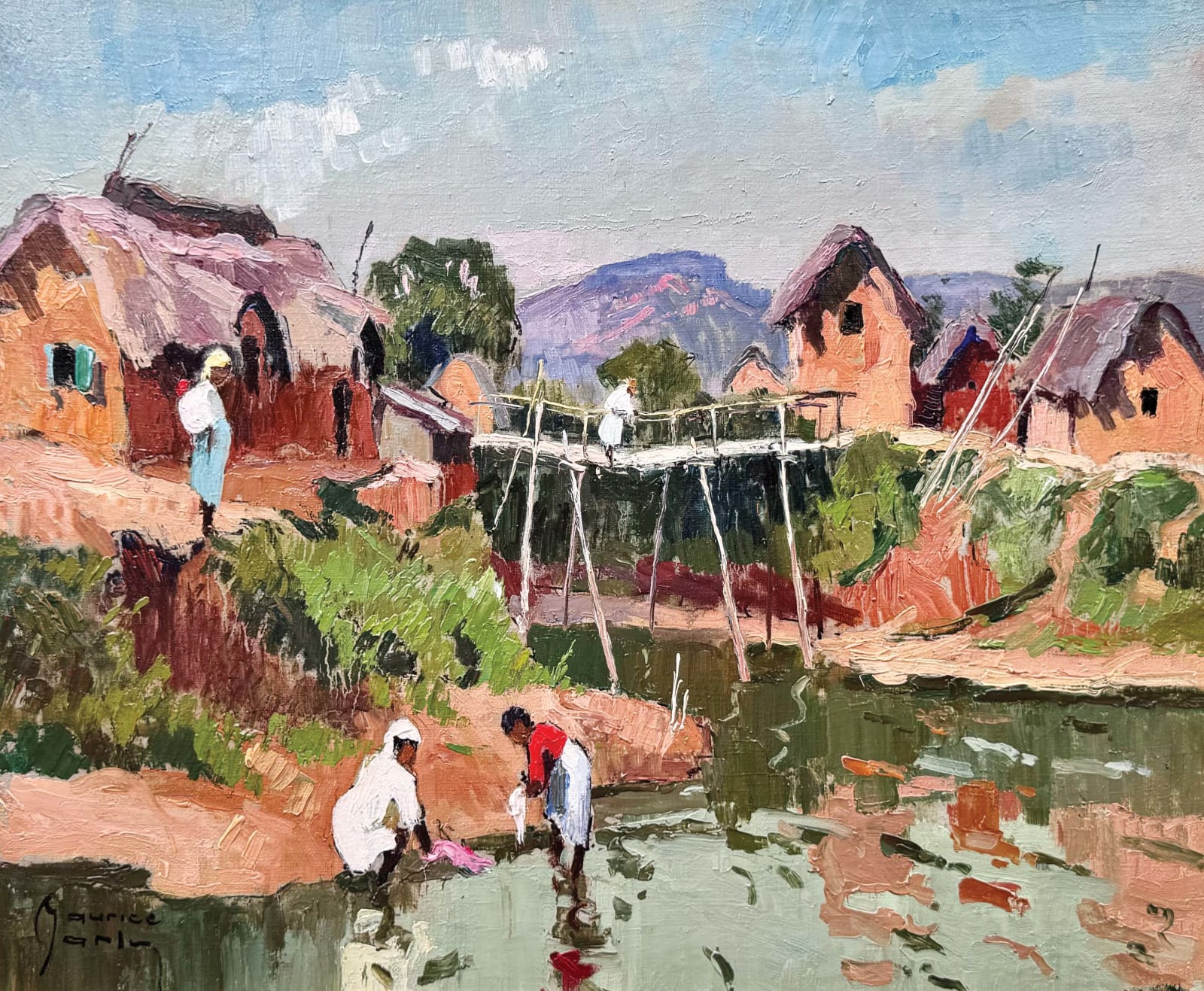 Maurice Martin, Le Village d’Andohatapenaka près de Tananarive, 1960