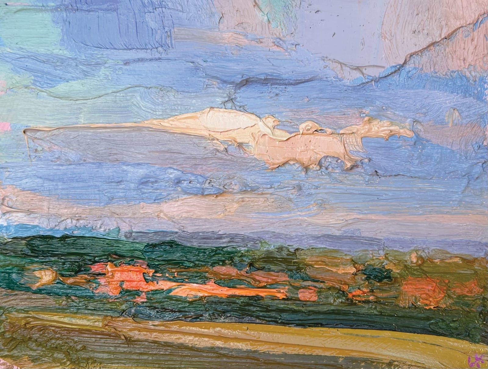 Lucy Kent, Autumn Evening, Red Trees