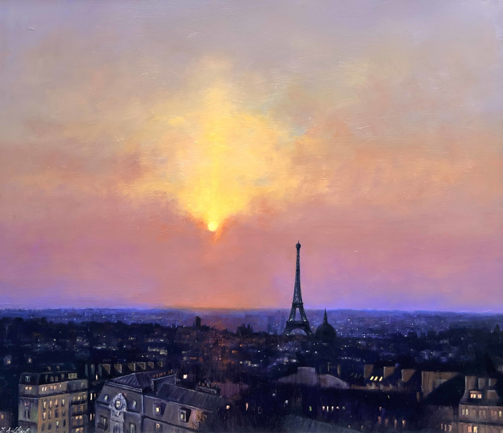 Terence Gilbert, Paris Evening from Montmartre