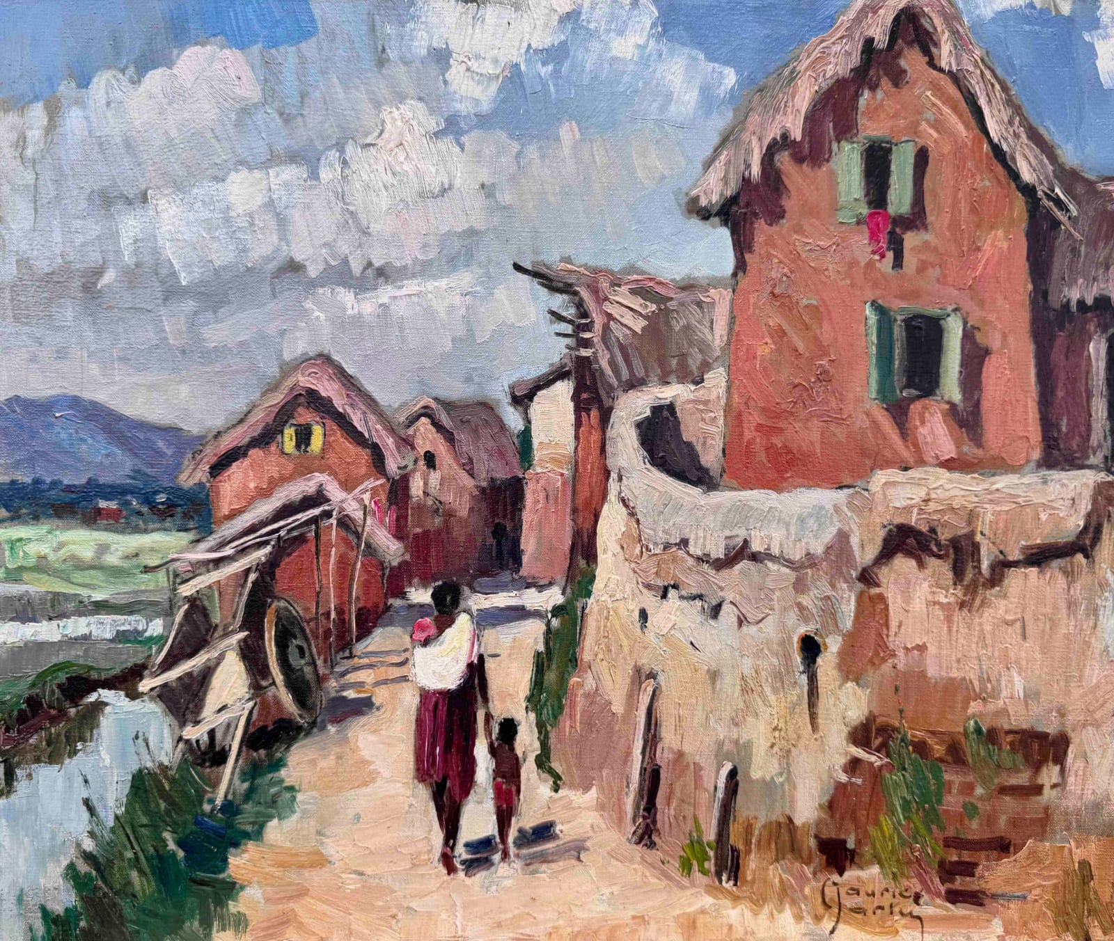 Maurice Martin, Village des Hauts Plateaux de Madagascar, 1960