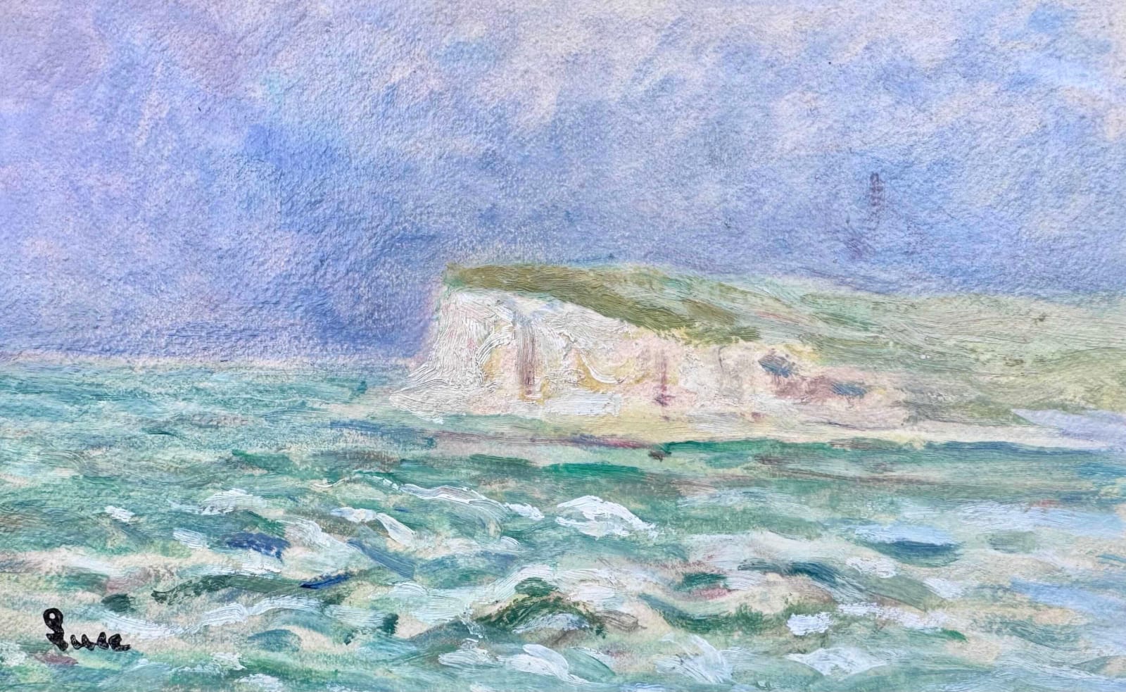 Maximilien Luce, La Falaise de Mers, 1935