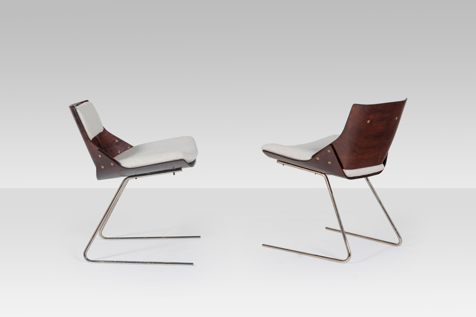 Jorge Zalszupin, Pair of chairs, ca. 1960