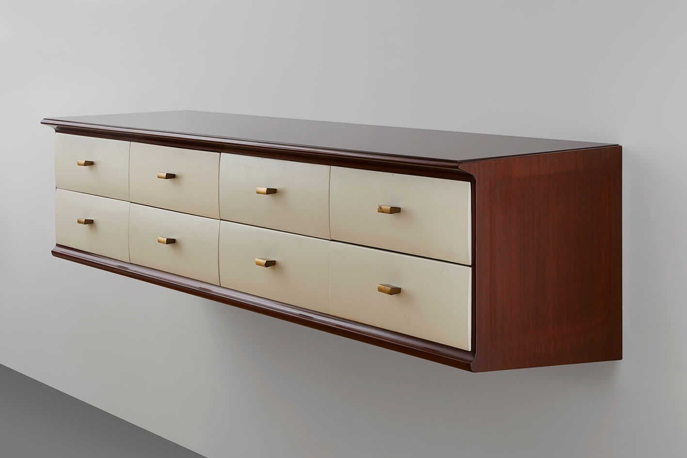 Osvaldo Borsani, Rare wall-mounted sideboard - sv, 1955