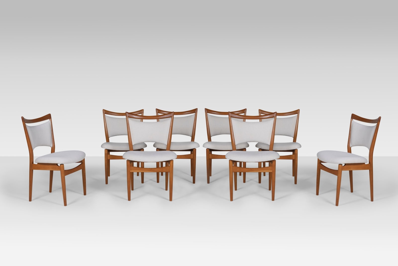 Finn Juhl, Set of 8 chairs , 1953