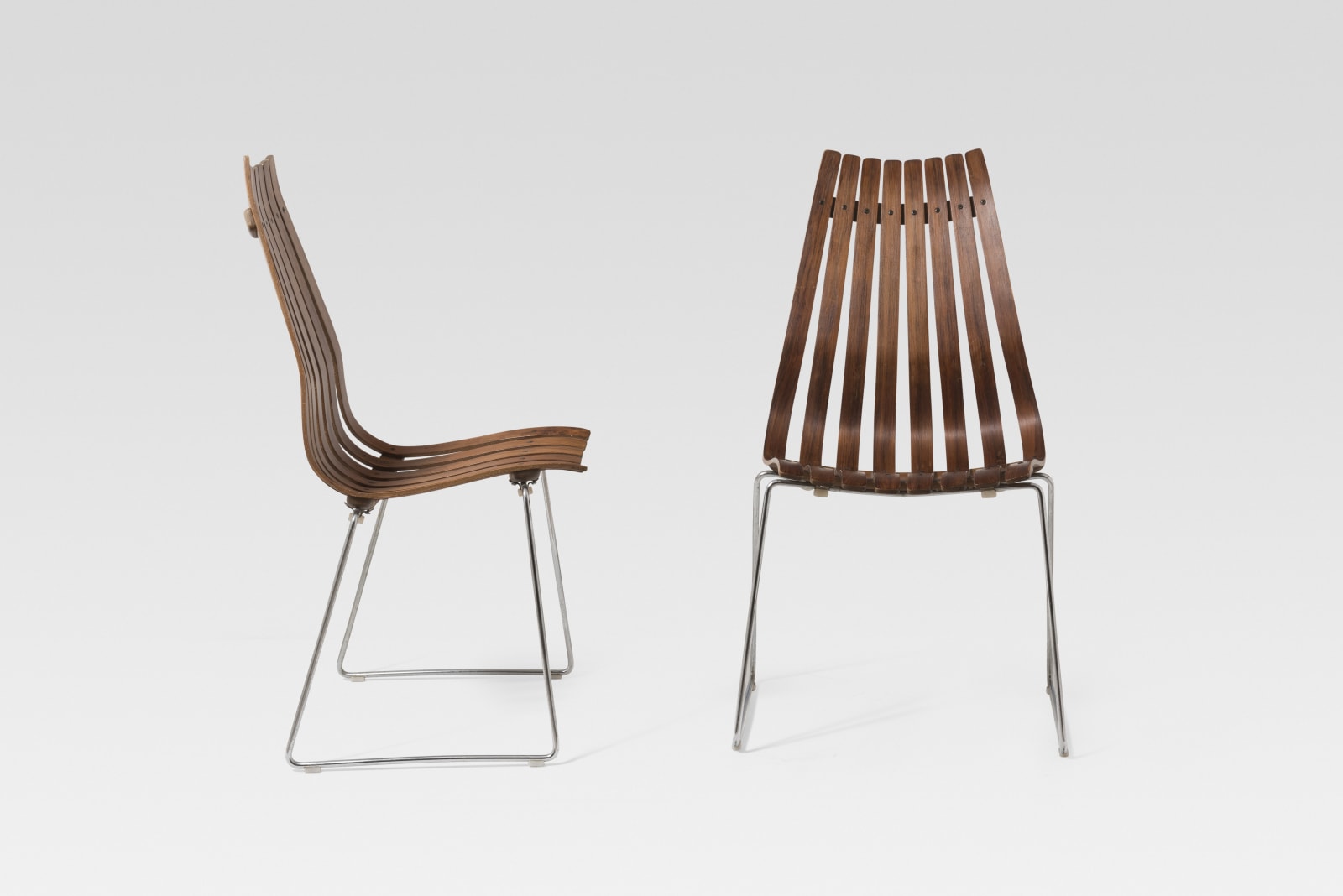 Hans Brattrud, Pair of chairs, 1965