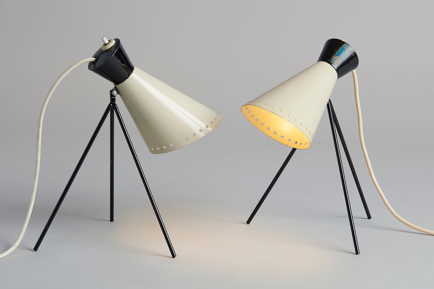 Josef Hurka, Paire of Table Lamps, c. 1950