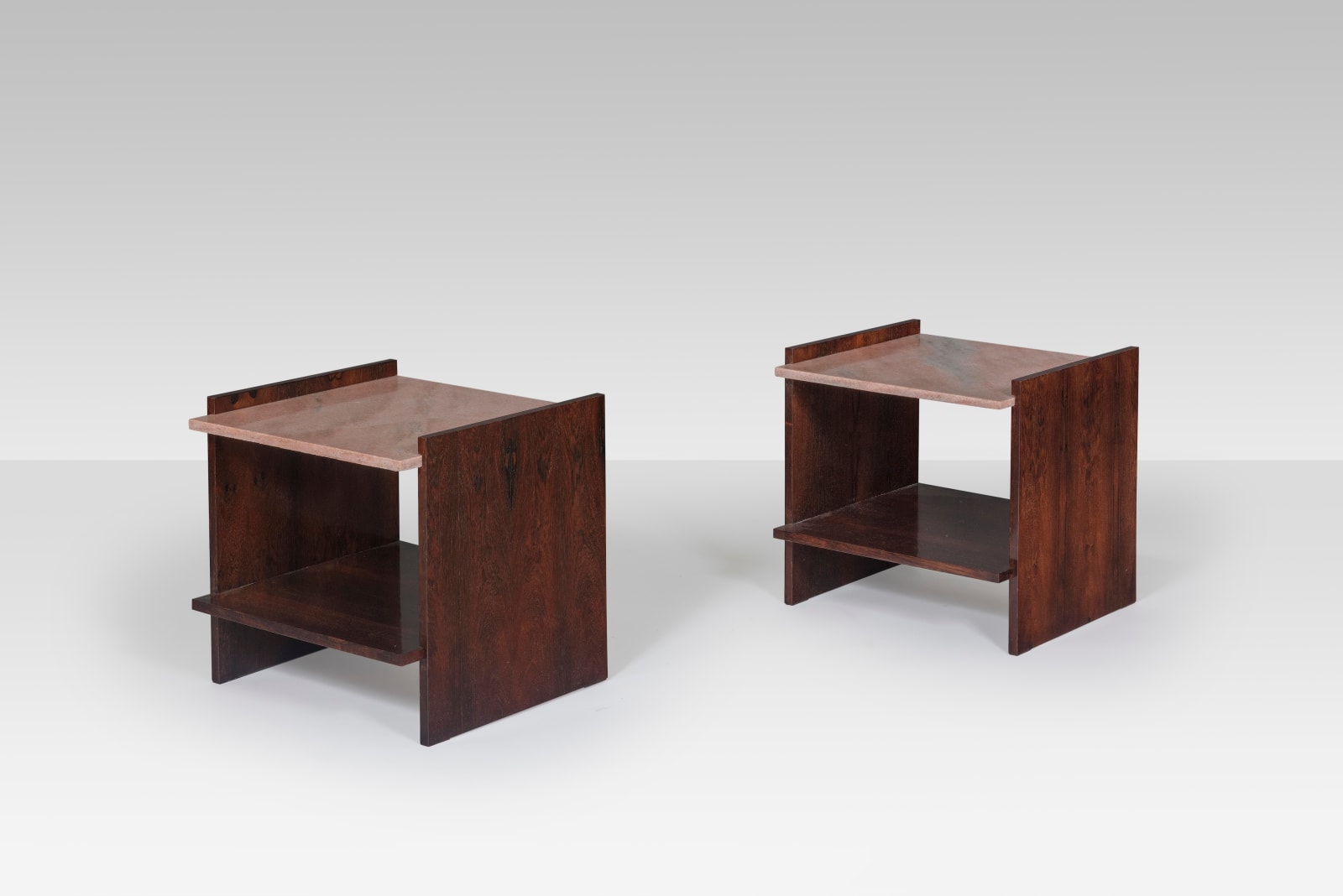 Muniz Zylberberg, Pair of side tables, ca. 1960