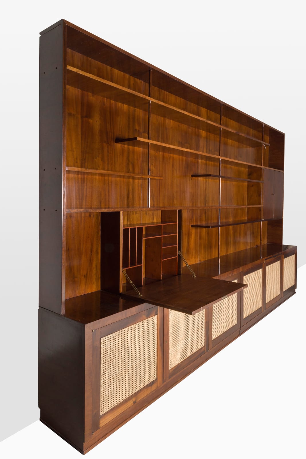 Joaquim Tenreiro, Unique Brazilian Bookcase, ca. 1960