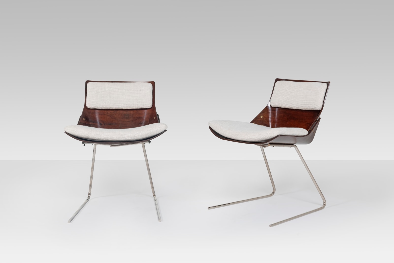 Jorge Zalszupin, Pair of chairs, ca. 1960