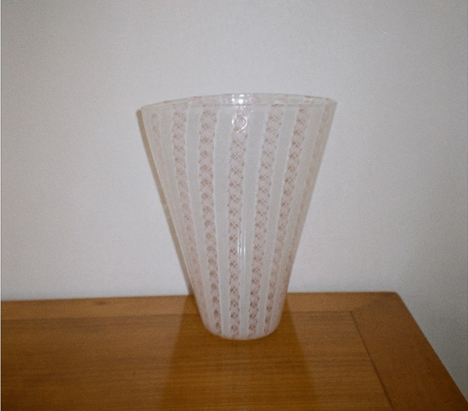 Accessories, Venini Zanfirico Flared Vase