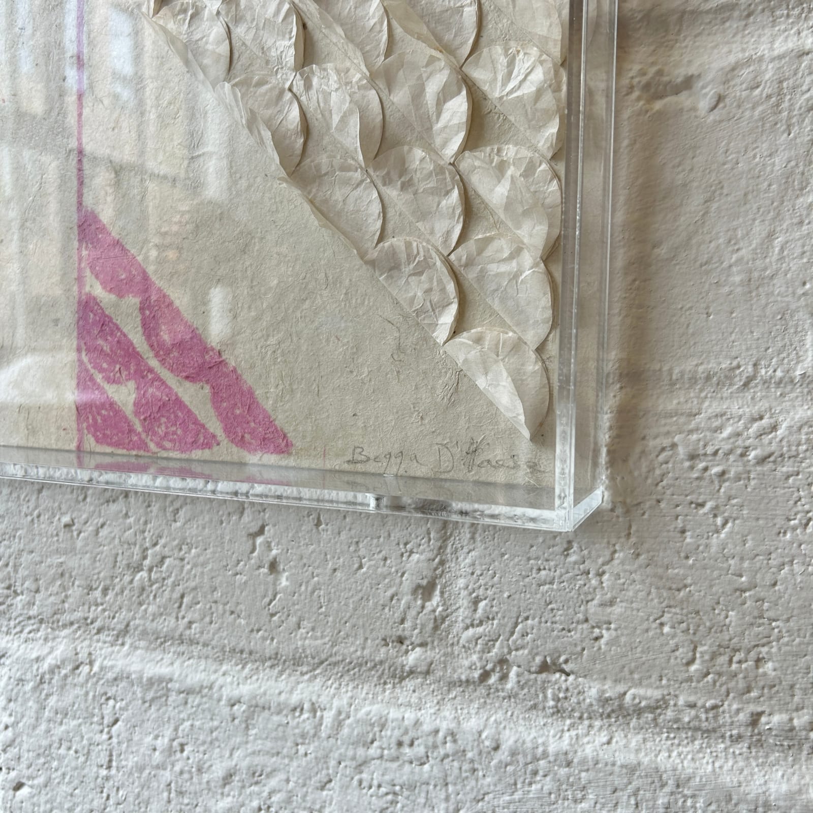 Art, 'Untitled' Pink Collage by Begga D'Haesse Niet
