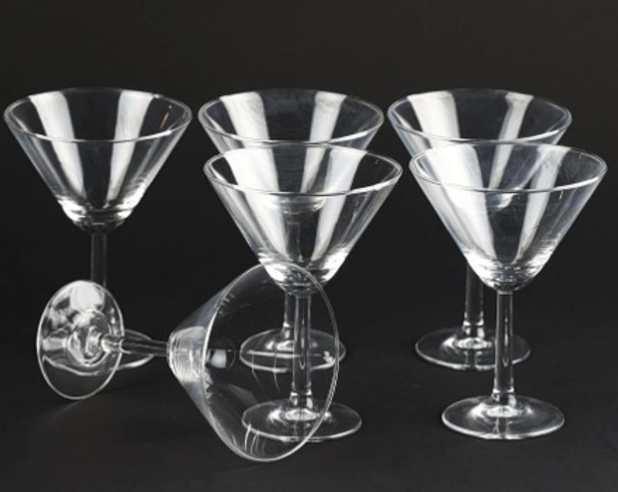 Accessories, Six Martini Glasses