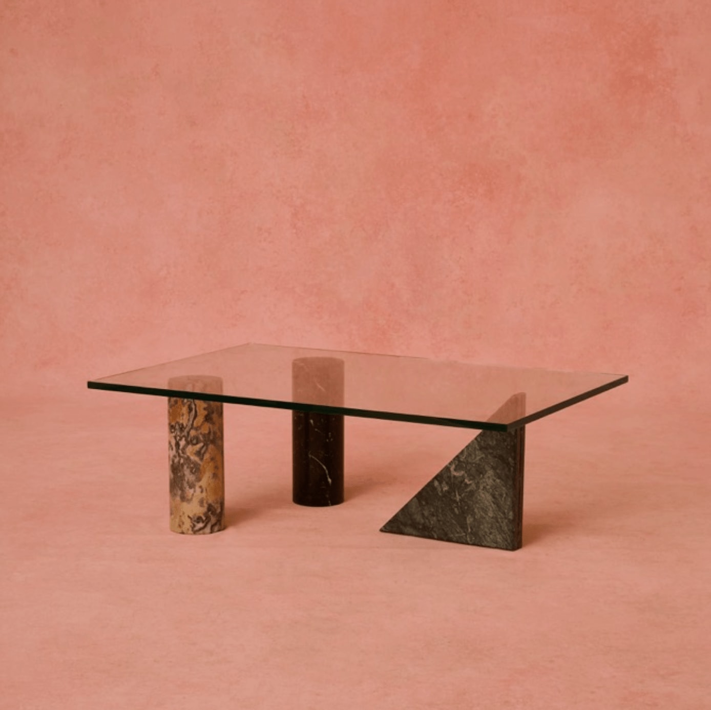 Table, Geometric Marble Coffee Table