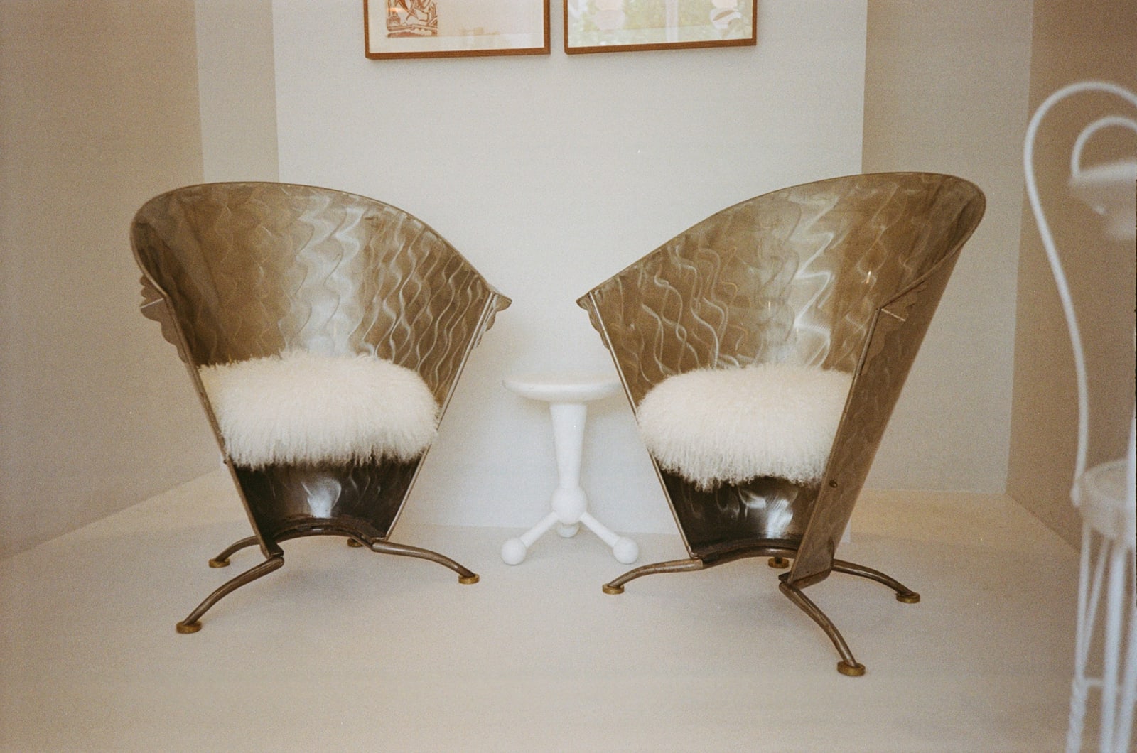 Chair, Postmodern Metal Chairs