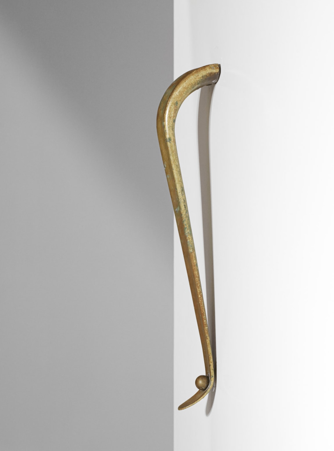 Large 1950s Brass Door Handles