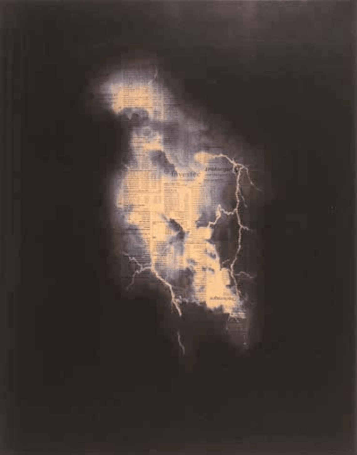 Gordon Cheung, Lightning (Blue Study 2), 2007