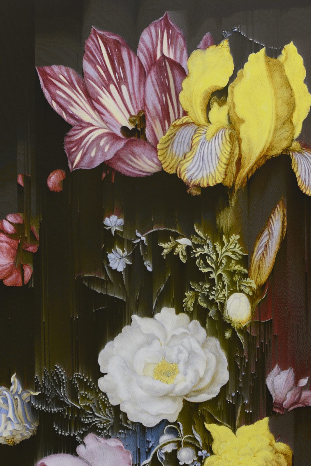 Gordon Cheung, New Order Bouquet of Flowers in a Glass Vase (after Ambrosias Bosschaert, c. 1621) , 2022