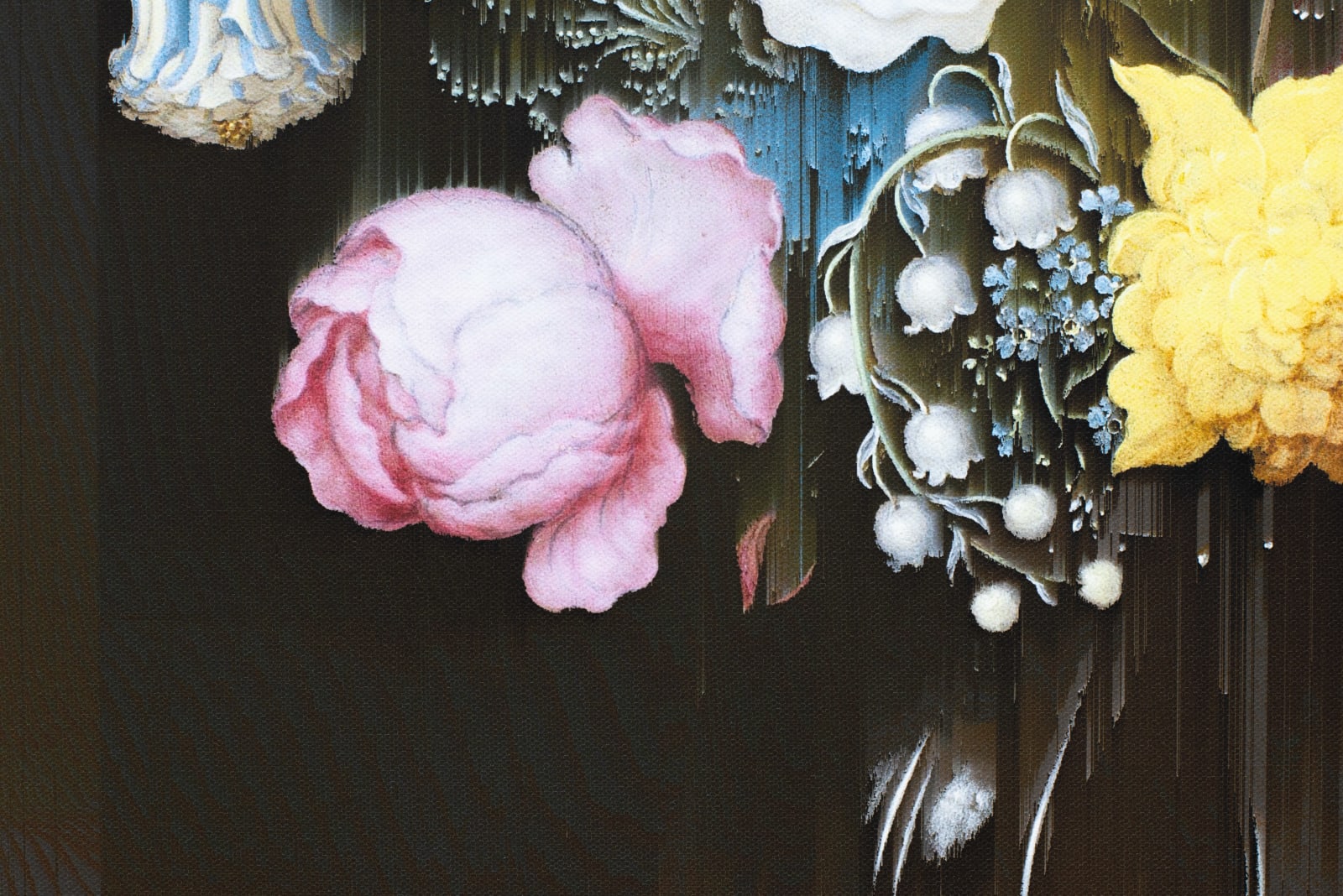 Gordon Cheung, New Order Bouquet of Flowers in a Glass Vase (after Ambrosias Bosschaert, c. 1621) , 2022