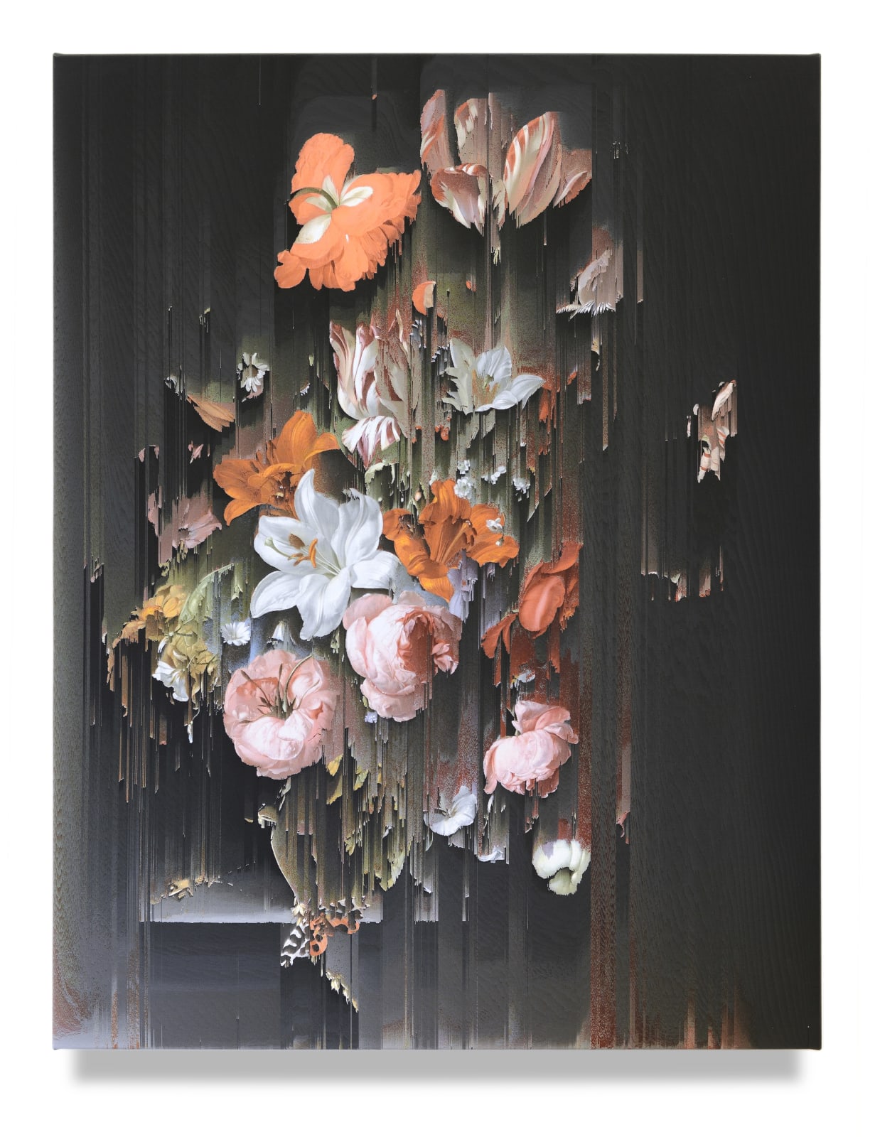 Gordon Cheung, New Order Flowers in a Glass Vase (after Rachel Ruysch, c. 1704), 2022