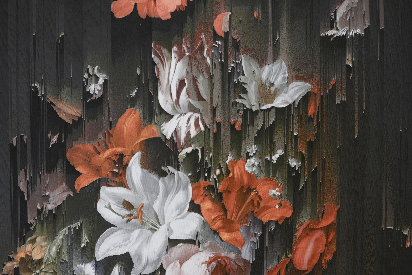 Gordon Cheung, New Order Flowers in a Glass Vase (after Rachel Ruysch, c. 1704), 2022