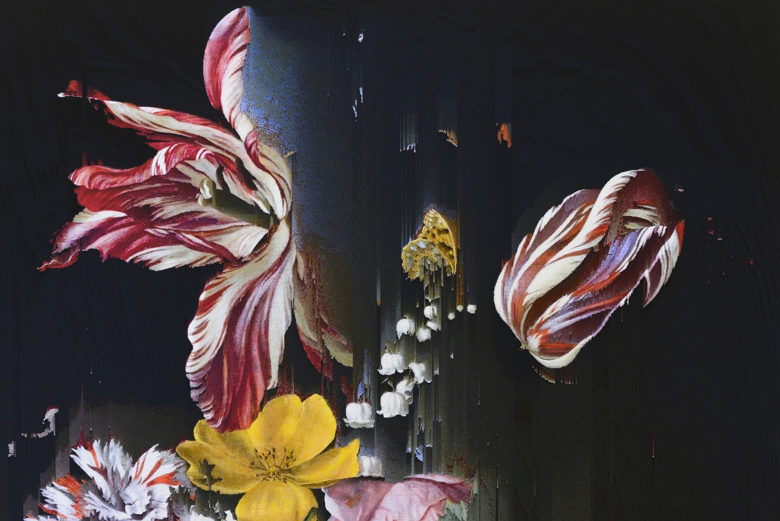 Gordon Cheung, New Order Flower Still Life (after Maria van Oosterwijck, c. 1669), 2022