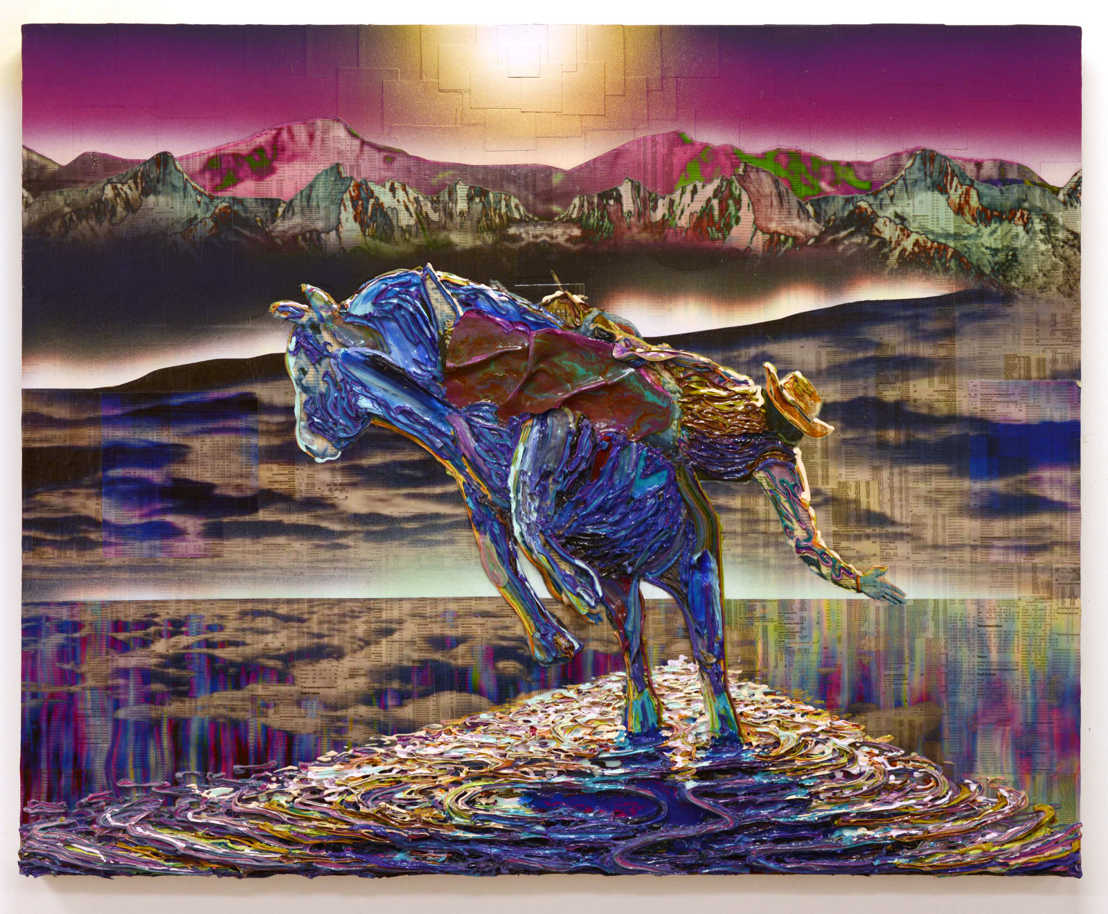 Gordon Cheung, Seven Falls Eight Rises (Study), 2013