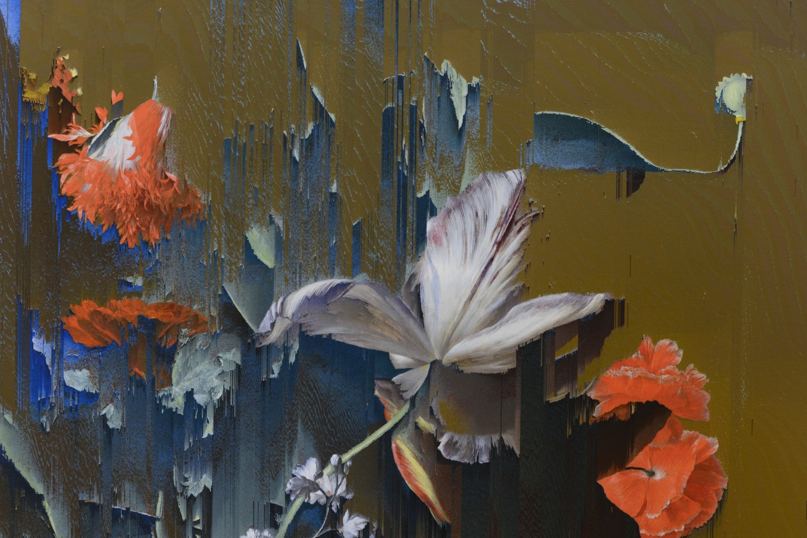 Gordon Cheung, New Order Flowers in an Urn (after Jan van Huysum, c. 1720-1722), 2022