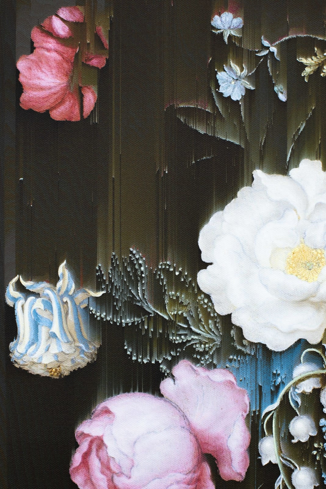 Gordon Cheung, New Order Bouquet of Flowers in a Glass Vase (after Ambrosias Bosschaert, c. 1621) , 2022