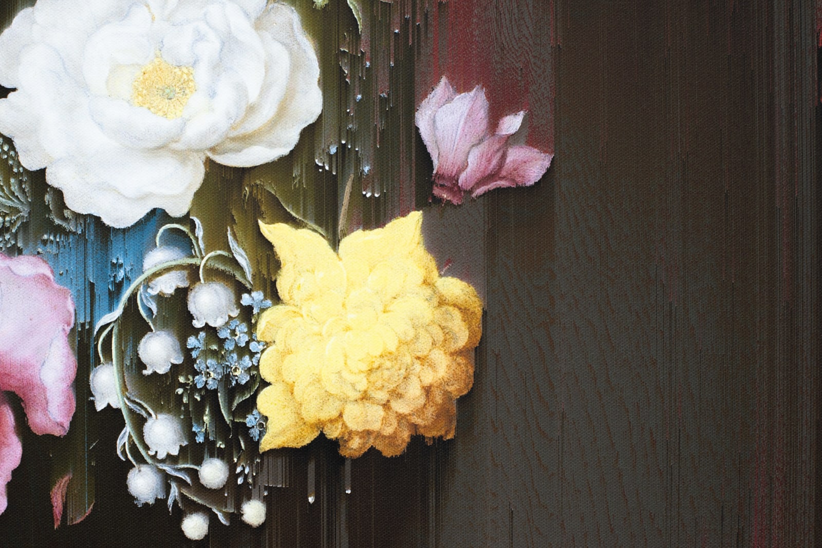 Gordon Cheung, New Order Bouquet of Flowers in a Glass Vase (after Ambrosias Bosschaert, c. 1621) , 2022
