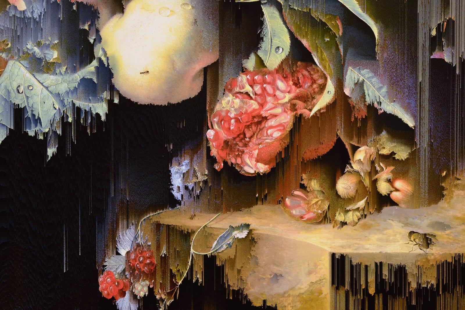 Gordon Cheung, New Order Fruit Piece (after Jan van Huysum, c. 1722), 2022