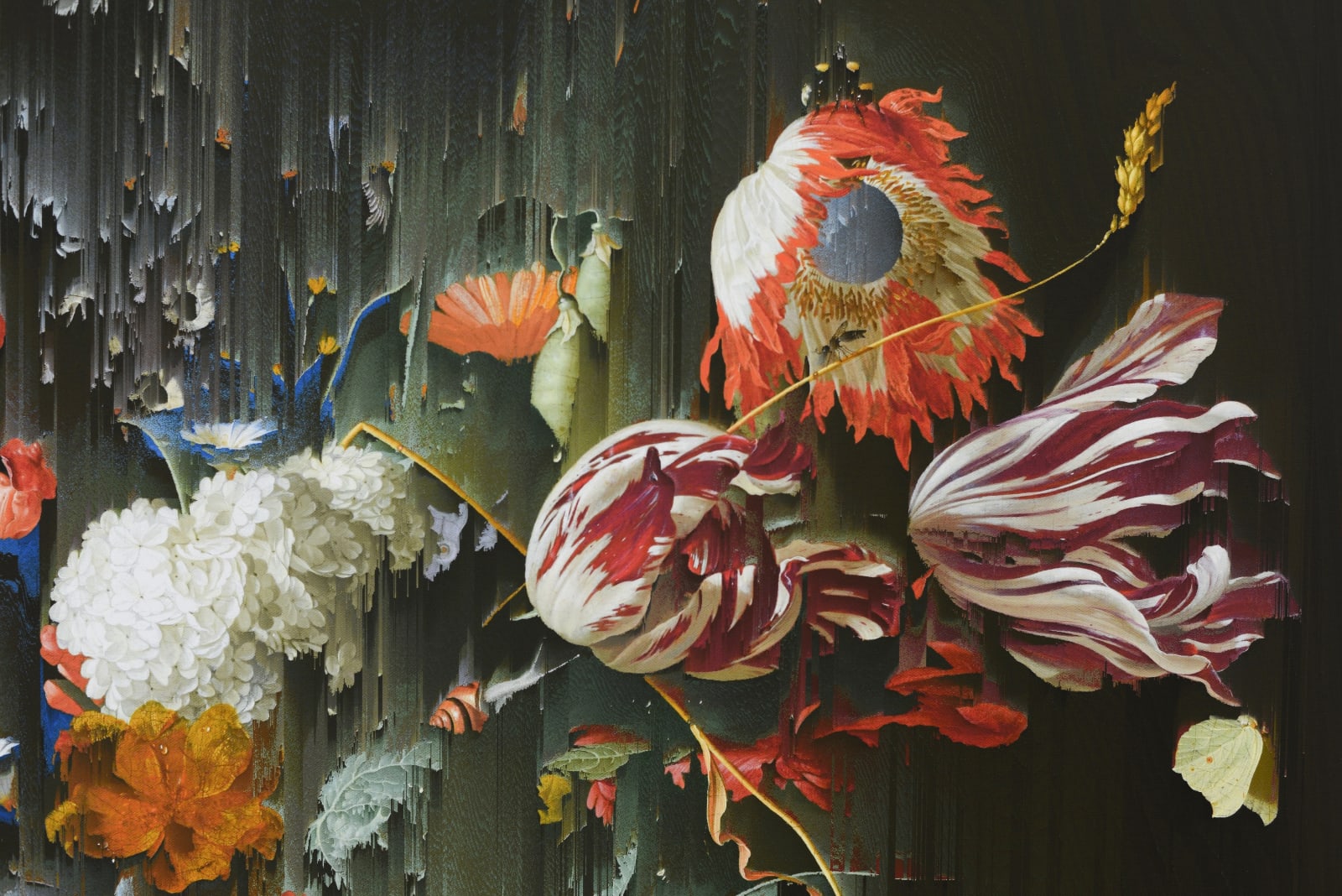 Gordon Cheung, New Order Vase of Flowers (after Jan Davidsz de Heem, c. 1660), 2024