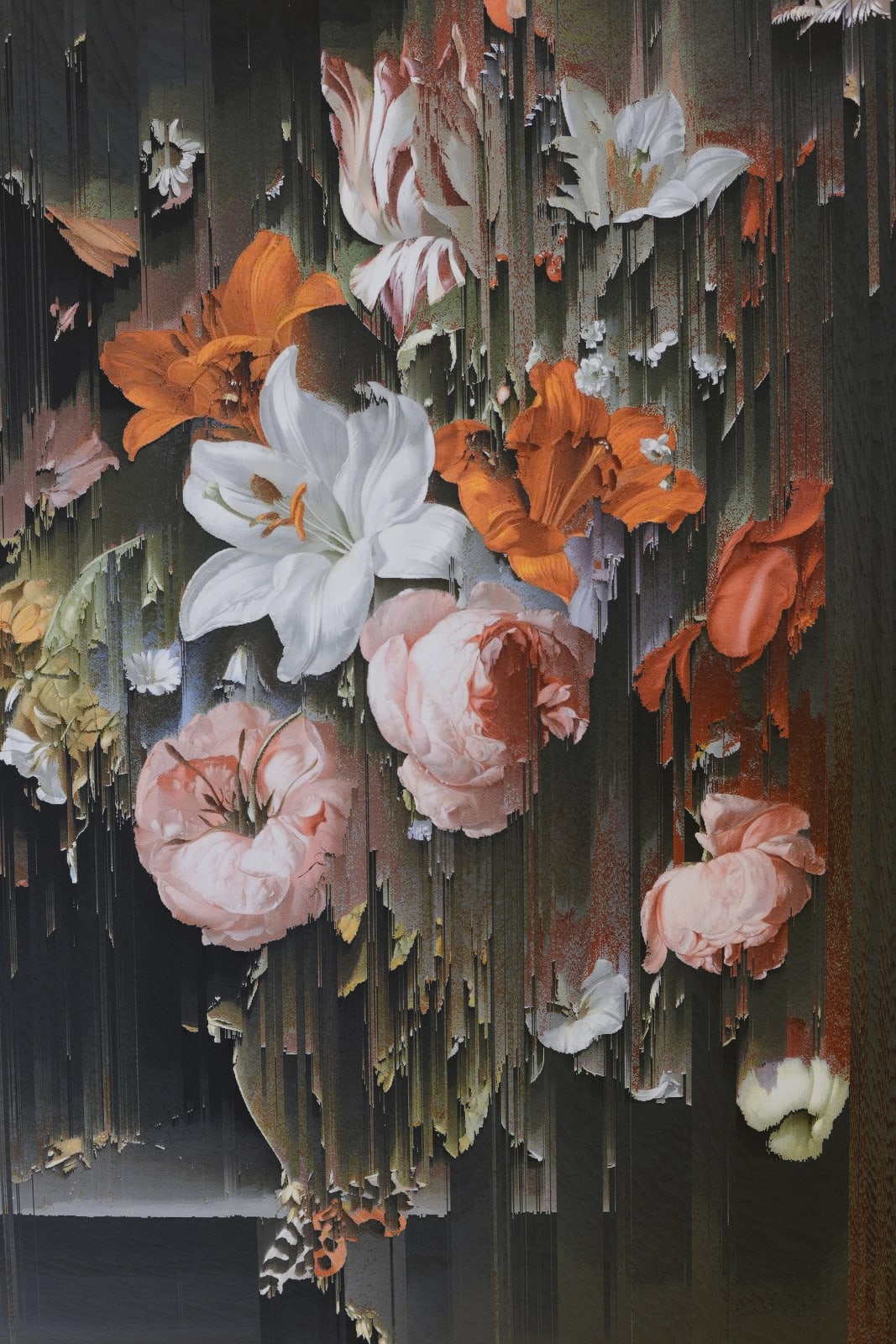 Gordon Cheung, New Order Flowers in a Glass Vase (after Rachel Ruysch, c. 1704), 2022
