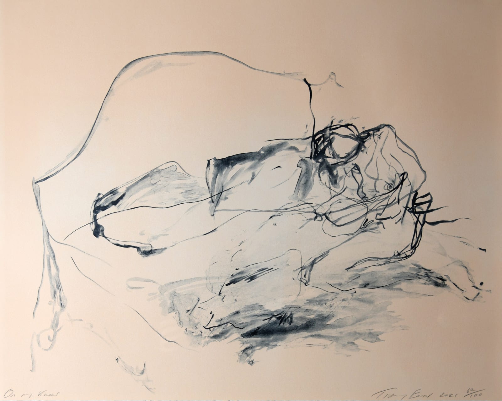 Tracey Emin, On my Knees (Signed), 2021