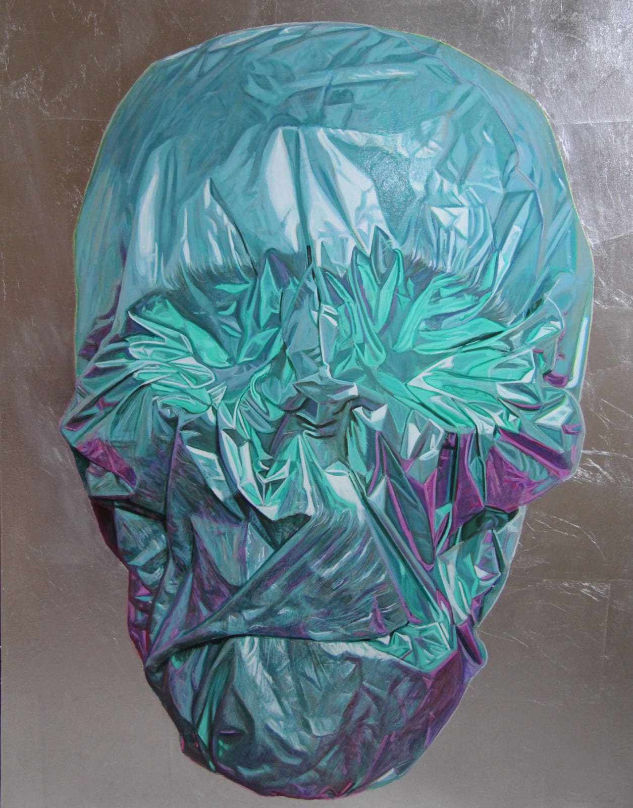 Gordon Harris, Metallic Skull (Aqua)