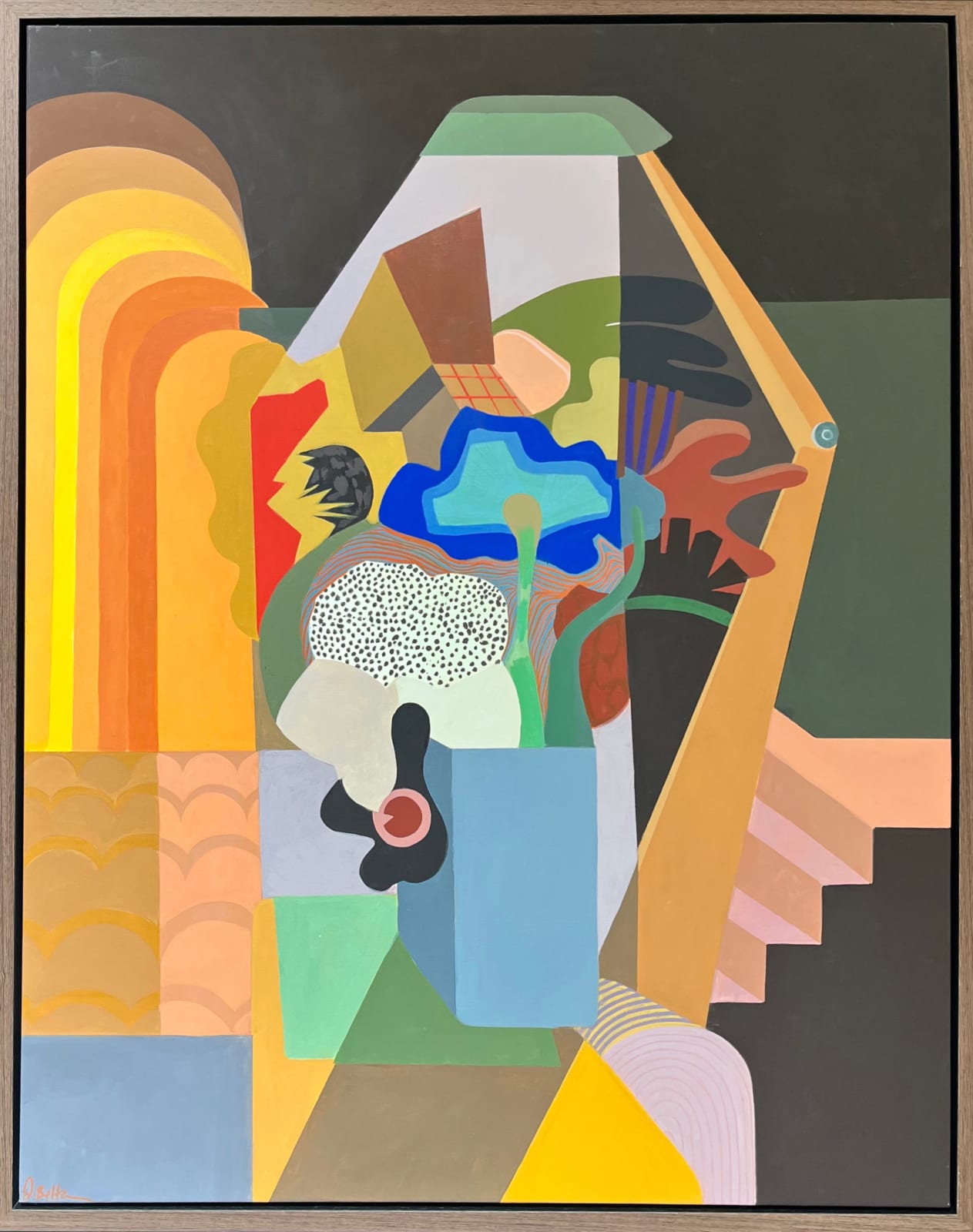 Jenny Belton, Flowers under lamp