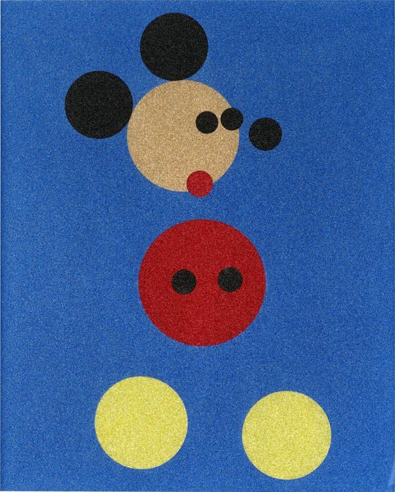 Damien Hirst, Mickey - Glitter (Large), 2016