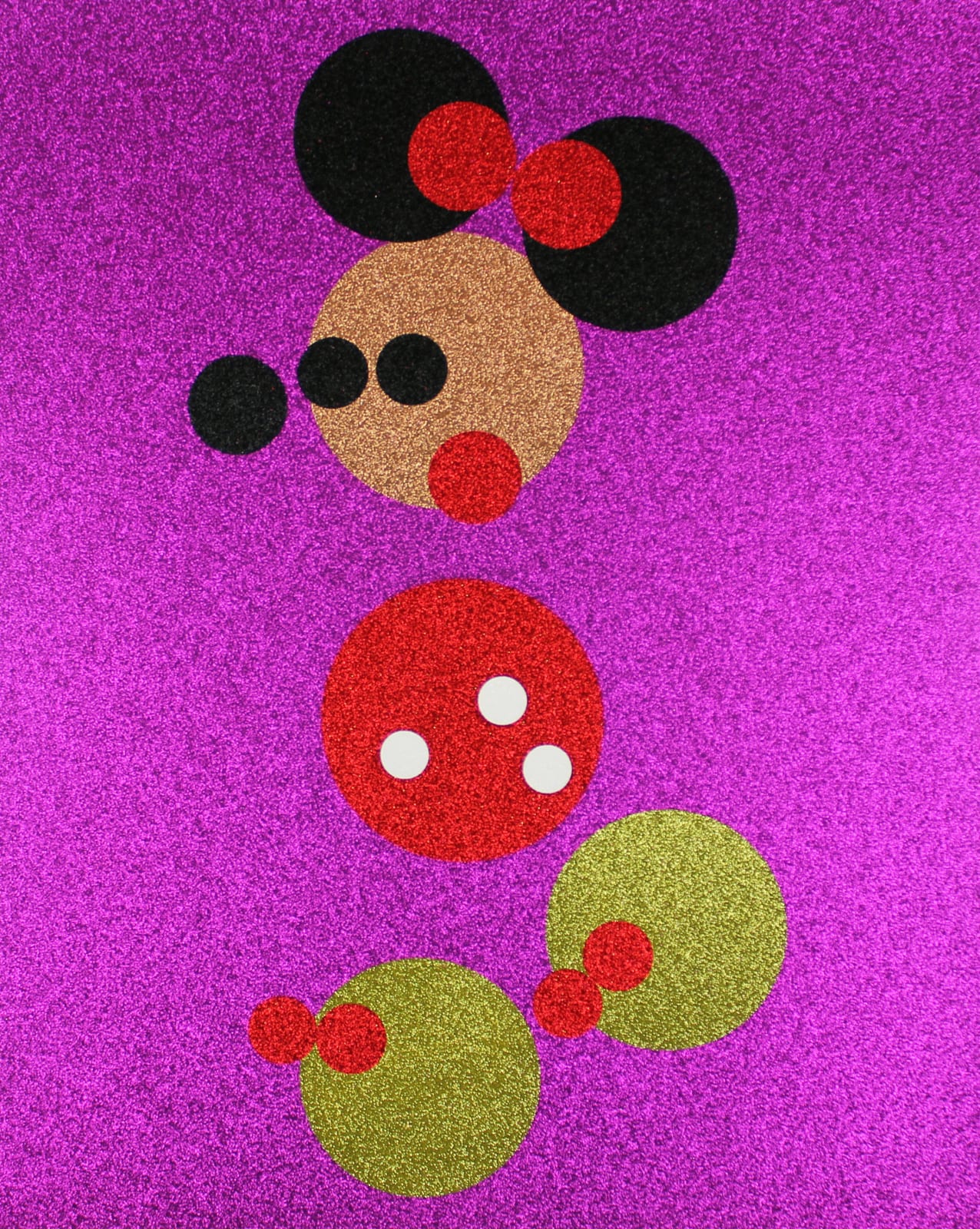 Damien Hirst, Minnie - Glitter (Large), 2016
