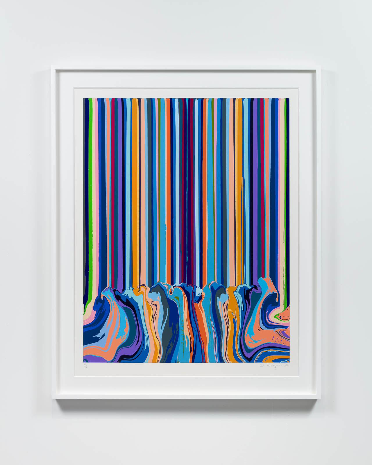 Ian Davenport, Mirrored Black Enamel