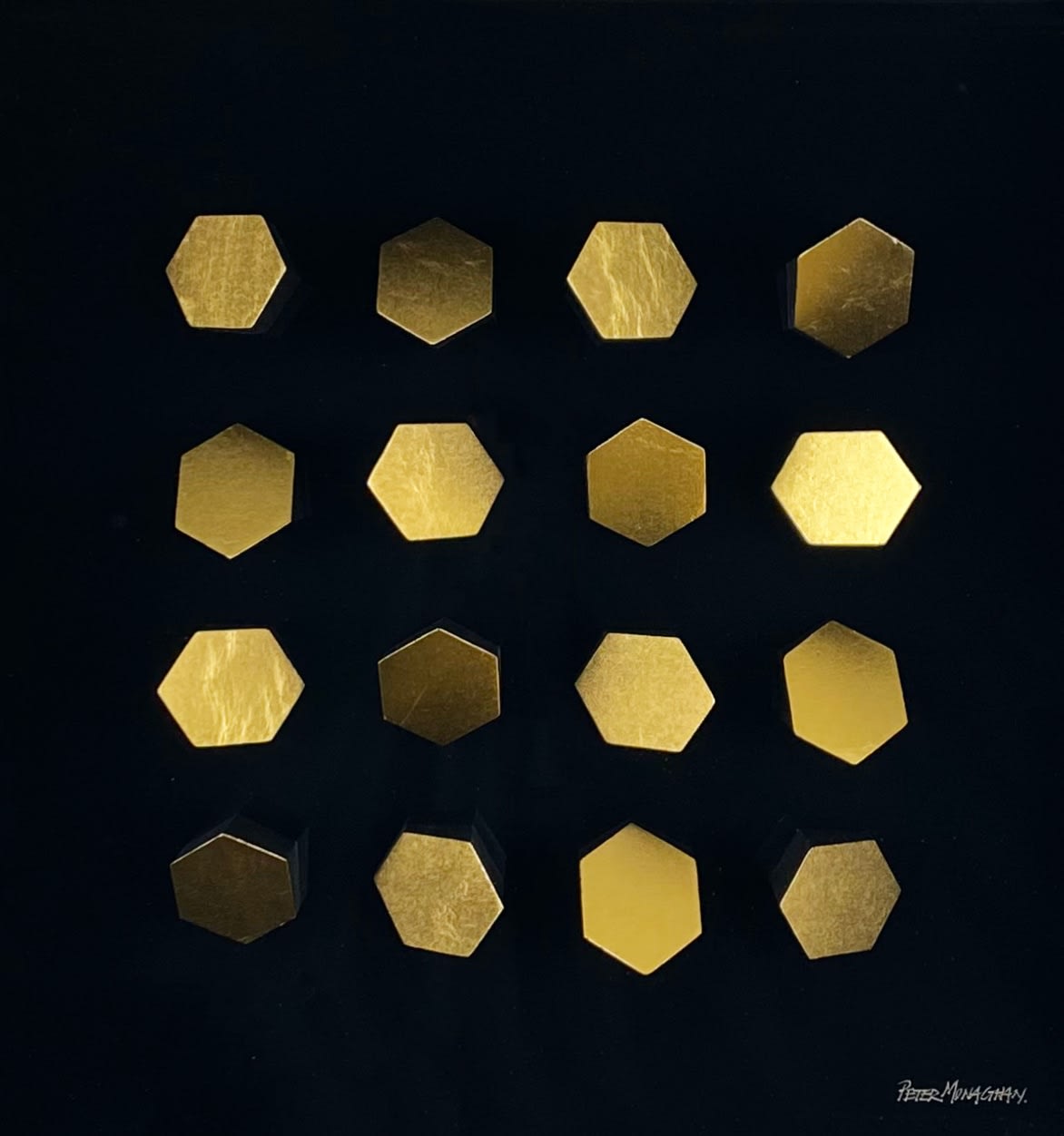 Peter Monaghan, Black and Gold Hexagons